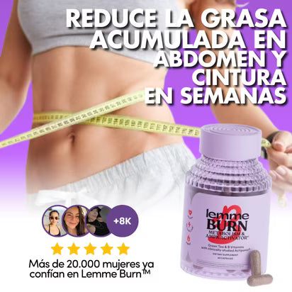 Lemme Burn™ - Menos hinchazón, abdomen más plano y vuelve a sentirte cómoda con tu cuerpo