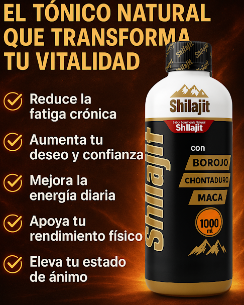 Shilajit potencia masculina hasta 1.000 veces mayor